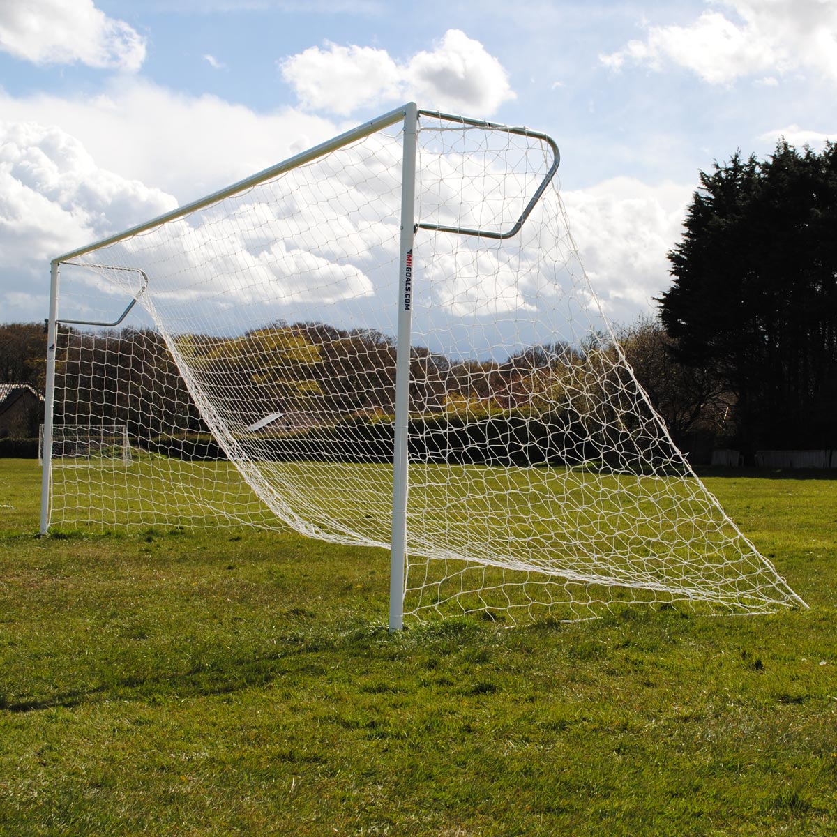 Youth Heavy Duty 21x7 Football Goal Package: 11-A-Side Socketed Steel