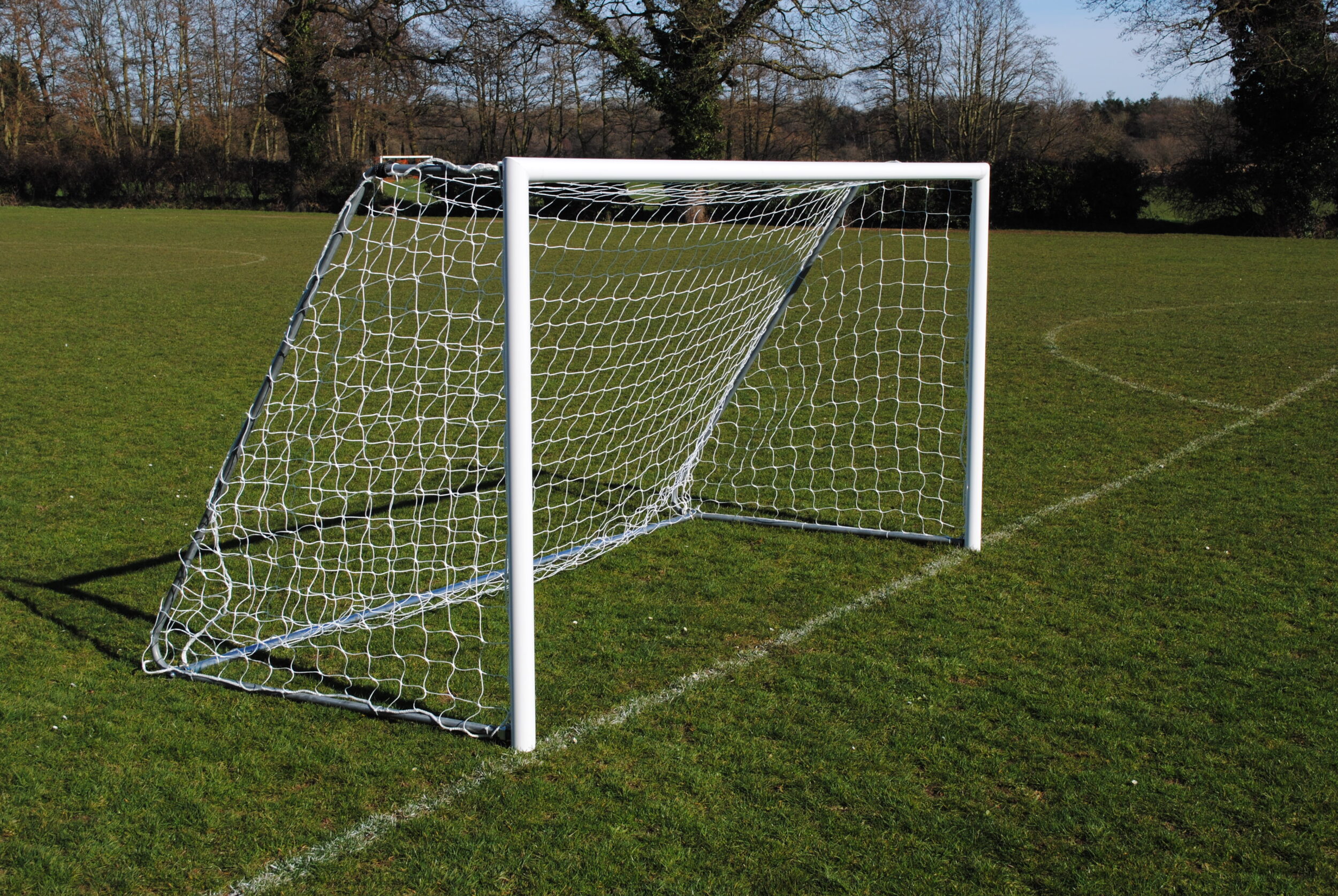 12x6 Lightweight Folding Football 7v7 Goal Package: Mini Soccer Freestanding Aluminium