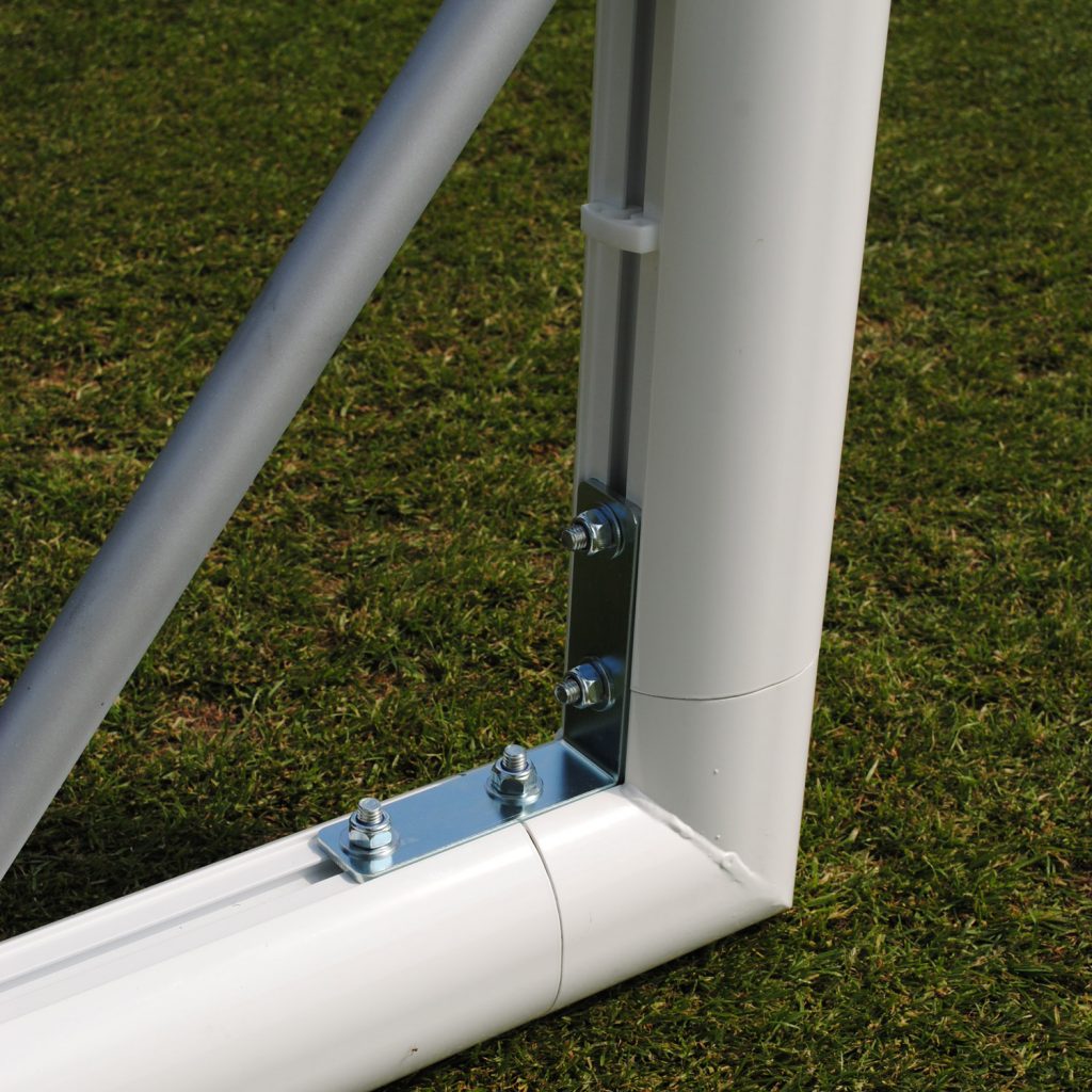 wheeled goal up right corner