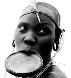 "Mursi Lip Plate Ethiopia" by Eric Lafforgue on Flickr